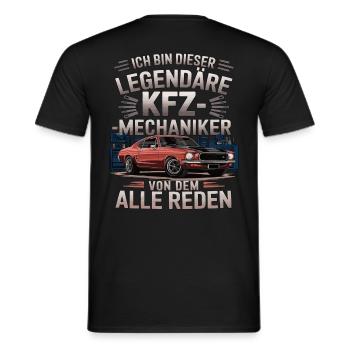 Ich Bin Dieser Legendäre KFZ-Mechaniker - Männer T-Shirt - Schwarz - Hinten - AI Model Male 178 light (178cm)
