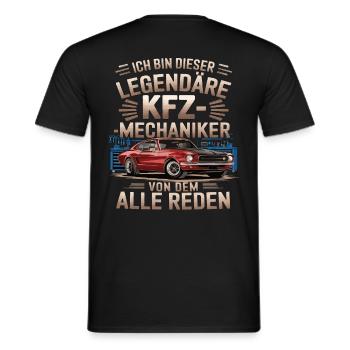Ich Bin Dieser Legendäre KFZ-Mechaniker - Männer T-Shirt - Schwarz - Hinten - AI Model Male 178 light (178cm)