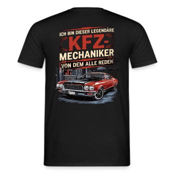 Ich Bin Dieser Legendäre KFZ-Mechaniker - Männer T-Shirt - Schwarz - Hinten - AI Model Male 178 light (178cm)