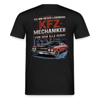 Ich Bin Dieser Legendäre KFZ-Mechaniker - Männer T-Shirt - Schwarz - Hinten - AI Model Male 178 light (178cm)