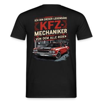 Ich Bin Dieser Legendäre KFZ-Mechaniker - Männer T-Shirt - Schwarz - Hinten - AI Model Male 178 light (178cm)