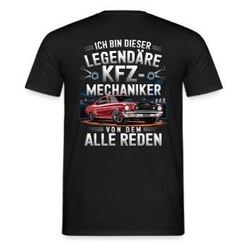 Ich Bin Dieser Legendäre KFZ-Mechaniker - Männer T-Shirt - Schwarz - Hinten - AI Model Male 178 light (178cm)