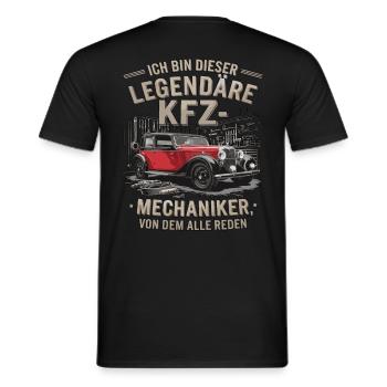 Ich Bin Dieser Legendäre KFZ-Mechaniker - Männer T-Shirt - Schwarz - Hinten - AI Model Male 178 light (178cm)