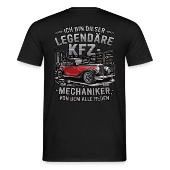 Ich Bin Dieser Legendäre KFZ-Mechaniker - Männer T-Shirt - Schwarz - Hinten - AI Model Male 178 light (178cm)