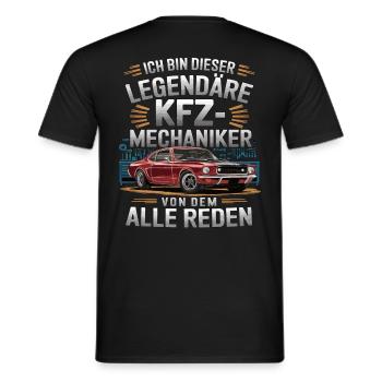 Ich Bin Dieser Legendäre KFZ-Mechaniker - Männer T-Shirt - Schwarz - Hinten - AI Model Male 178 light (178cm)