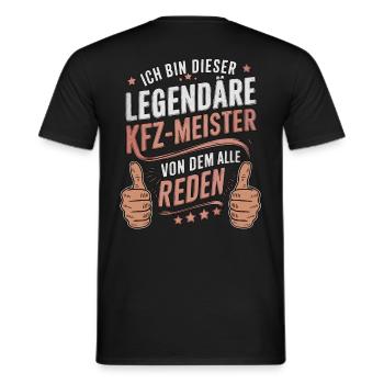 Ich Bin Dieser Legendäre KFZ-Meister - Männer T-Shirt - Schwarz - Hinten - AI Model Male 178 light (178cm)