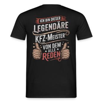 Ich Bin Dieser Legendäre KFZ-Meister - Männer T-Shirt - Schwarz - Hinten - AI Model Male 178 light (178cm)