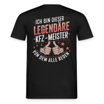 Ich Bin Dieser Legendäre KFZ-Meister - Männer T-Shirt - Schwarz - Hinten - AI Model Male 178 light (178cm)