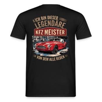 Ich Bin Dieser Legendäre KFZ-Meister - Männer T-Shirt - Schwarz - Hinten - AI Model Male 178 light (178cm)