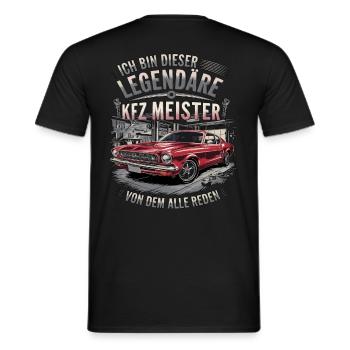 Je suis ce légendaire maître de l’automobile - T-shirt homme - noir - Dos - AI Model Male 178 light (178cm)