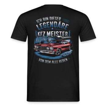 Ich Bin Dieser Legendäre KFZ-Meister - Männer T-Shirt - Schwarz - Hinten - AI Model Male 178 light (178cm)