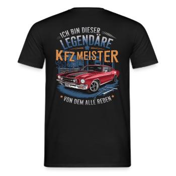 Ich Bin Dieser Legendäre KFZ-Meister - Männer T-Shirt - Schwarz - Hinten - AI Model Male 178 light (178cm)