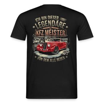 Ich Bin Dieser Legendäre KFZ-Meister - Männer T-Shirt - Schwarz - Hinten - AI Model Male 178 light (178cm)
