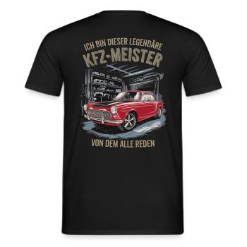 Ich Bin Dieser Legendäre KFZ-Meister - Männer T-Shirt - Schwarz - Hinten - AI Model Male 178 light (178cm)