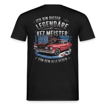 Ich Bin Dieser Legendäre KFZ-Meister - Männer T-Shirt - Schwarz - Hinten - AI Model Male 178 light (178cm)
