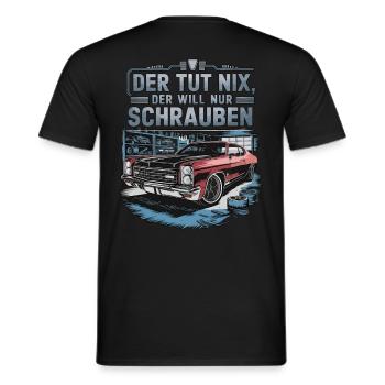 Il ne fait rien, il veut juste baiser - classique - T-shirt homme - noir - Dos - AI Model Male 178 light (178cm)