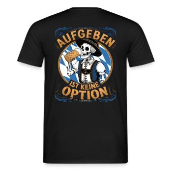 Giving up is not an option Beer October - Men's T-Shirt - black - Back - AI Model Male 178 light (178cm)