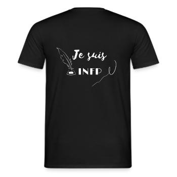 Personnalité INFP - T-shirt homme - noir - Dos - AI Model Male 178 light (178cm)