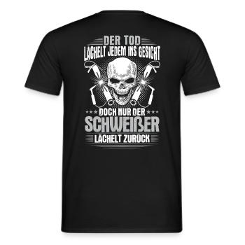 Soudeur sourire cadeau idée cadeau soudage - T-shirt homme - noir - Dos - AI Model Male 178 light (178cm)