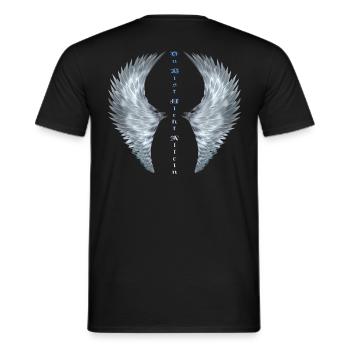 Wings - you are not alone .. - Men's T-Shirt - black - Back - AI Model Male 178 light (178cm)