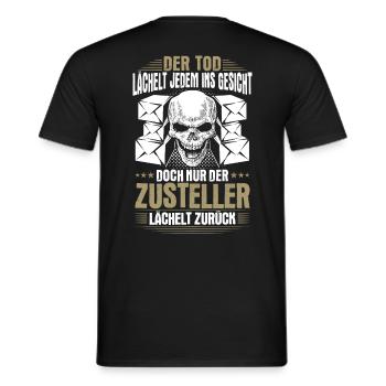 Delivery parcel postman postman gift - Men's T-Shirt - black - Back - AI Model Male 178 light (178cm)