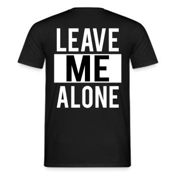 Lass mich in Ruhe - Männer T-Shirt - Schwarz - Hinten - AI Model Male 178 light (178cm)