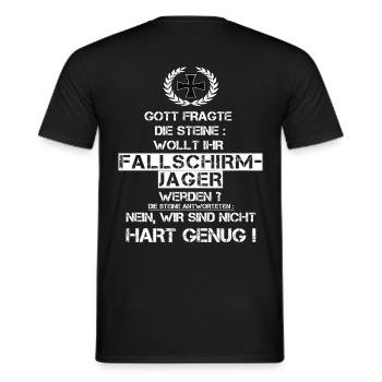 Fallschirmjäger Bundeswehr Heer - Männer T-Shirt - Schwarz - Hinten - AI Model Male 178 light (178cm)
