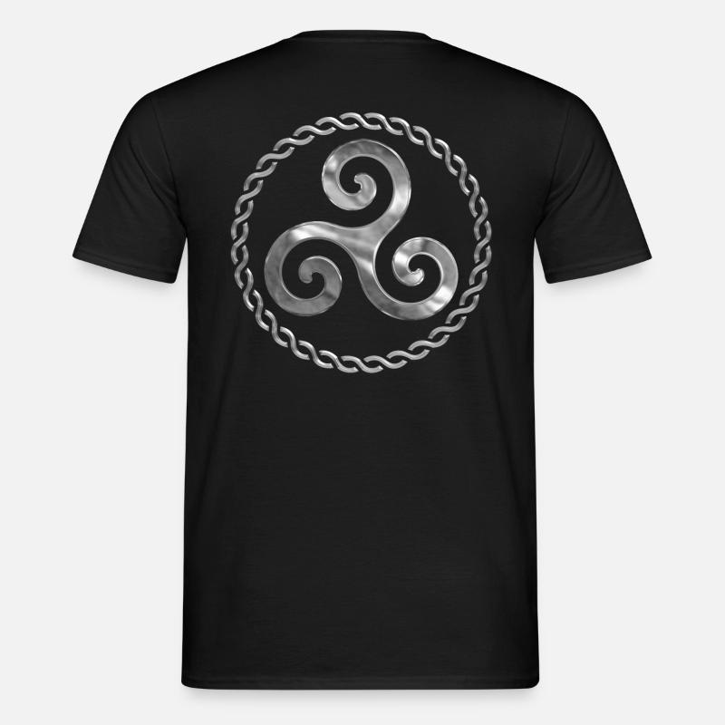 Triskel breizh - Männer T-Shirt - Schwarz