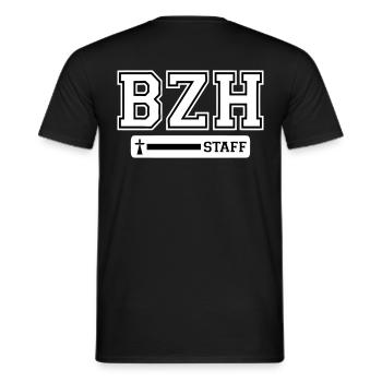 breizh staff logo - Men's T-Shirt - black - Back - AI Model Male 178 light (178cm)