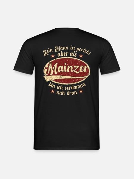 mainz Retro der perfekte mainzer Mann - Männer T-Shirt - Schwarz