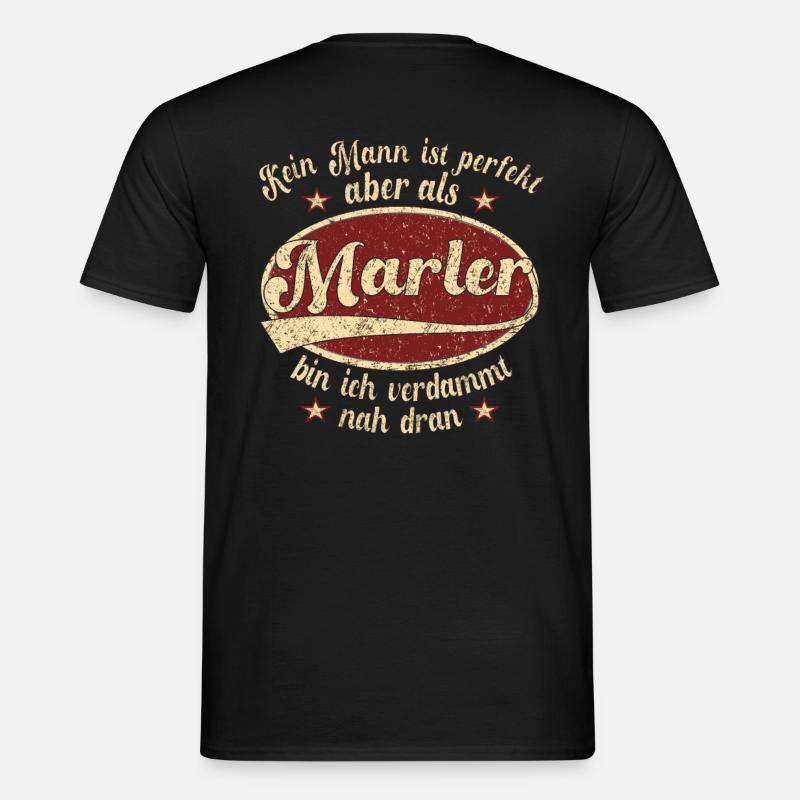 Marl Retro der perfekte Marler Mann Spruch - Männer T-Shirt - Schwarz