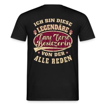 Cane Corso Besitzerin Ich bin diese Cane Corso - Männer T-Shirt - Schwarz - Hinten - AI Model Male 178 light (178cm)