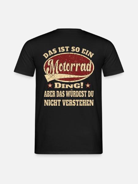 Motorrad das ist so ein Motorrad - Männer T-Shirt - Schwarz