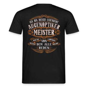 Augenoptiker Meister Ich bin dieser legendäre - Männer T-Shirt - Schwarz - Hinten - AI Model Male 178 light (178cm)