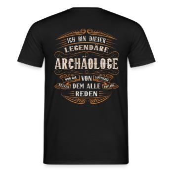 Archäologe Ich bin dieser legendäre Archäologe - Männer T-Shirt - Schwarz - Hinten - AI Model Male 178 light (178cm)