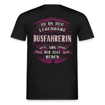 Busfahrerin ich bin dieser legendäre Busfahrer - Männer T-Shirt - Schwarz - Hinten - AI Model Male 178 light (178cm)