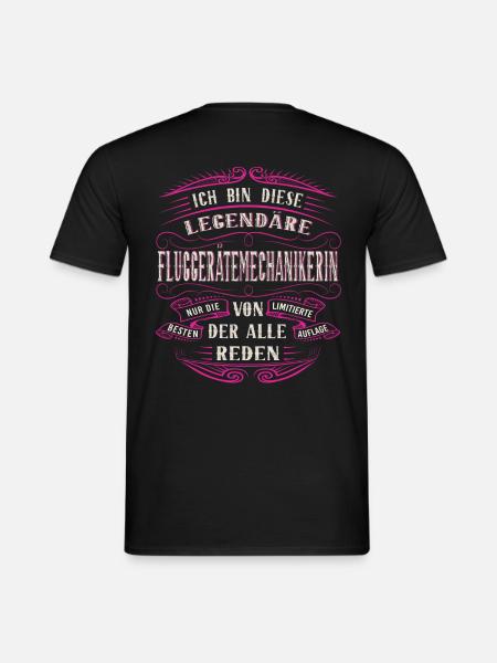Fluggeräte Mechanikerin ich bin dieser legendäre - Männer T-Shirt - Schwarz