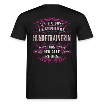 Hundetrainerin Ich bin diese legendäre - Männer T-Shirt - Schwarz - Hinten - AI Model Male 178 light (178cm)