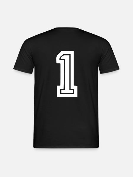 One 1 - Men's T-Shirt - black