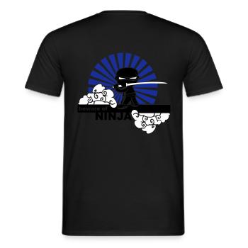 Ninja - Männer T-Shirt - Schwarz - Hinten - AI Model Male 178 light (178cm)