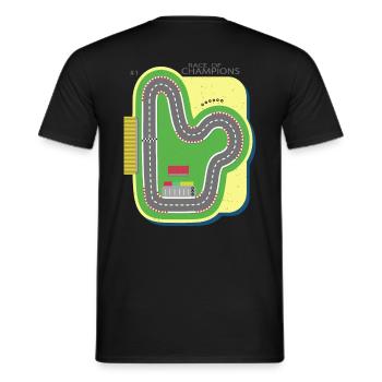 Play Mat Car Race Track, Race of Champions Kids - T-shirt homme - noir - Dos - AI Model Male 178 light (178cm)