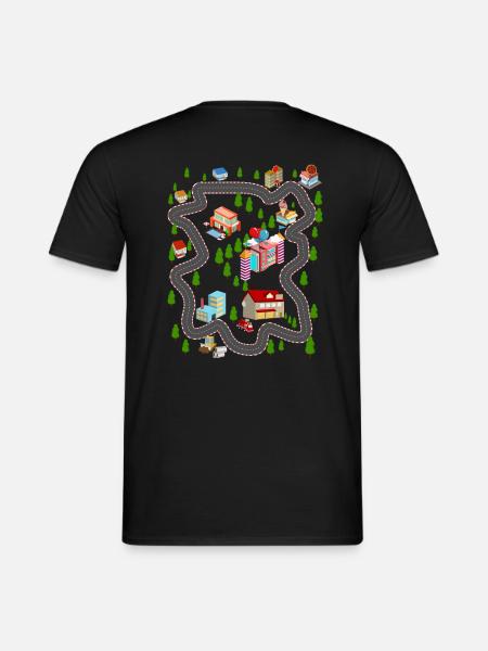 Auto Spielmatte Shirt für Papa New Sity - Männer T-Shirt - Schwarz