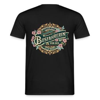 Busfahrerin ich bin dieser legendäre Busfahrer - Männer T-Shirt - Schwarz - Hinten - AI Model Male 178 light (178cm)
