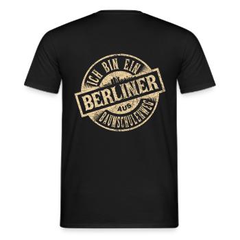 Ich bin ein Berliner aus Berlin Baumschulenweg - Männer T-Shirt - Schwarz - Hinten - AI Model Male 178 light (178cm)