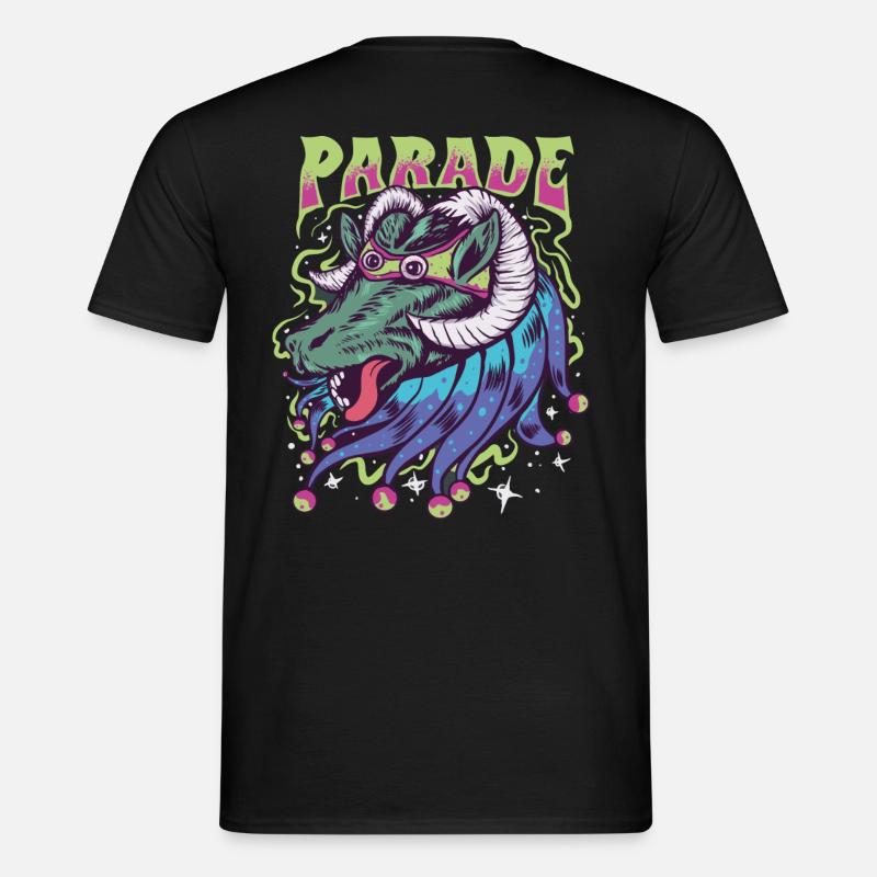 Parade goat - Männer T-Shirt - Schwarz