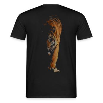 Tiger - Men's T-Shirt - black - Back - AI Model Male 178 light (178cm)