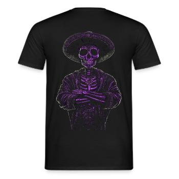 Skelett horror knochen geschenkidee - Männer T-Shirt - Schwarz - Hinten - AI Model Male 178 light (178cm)