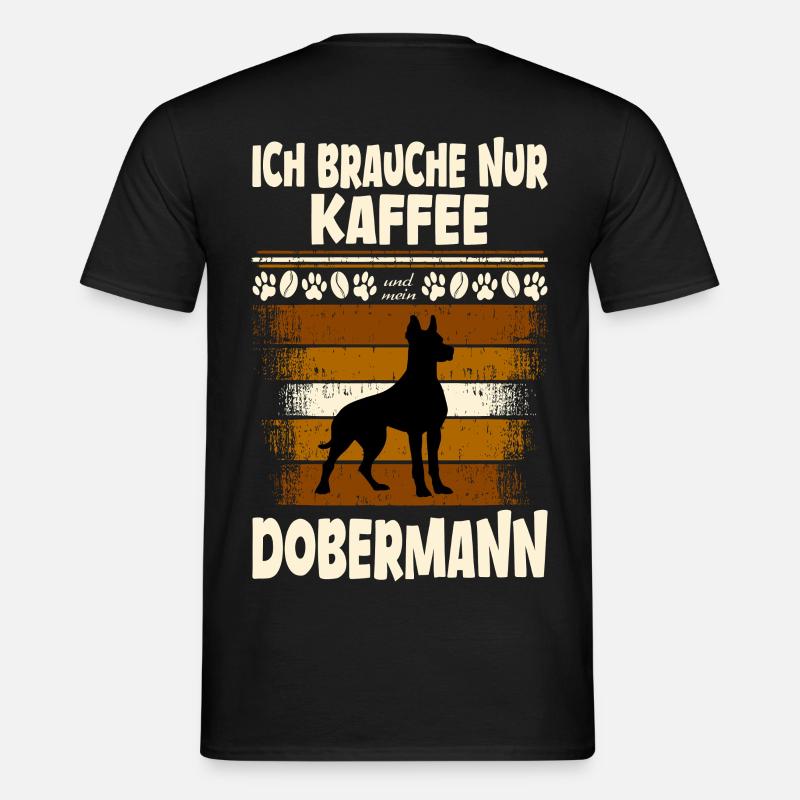 Dobermann - Männer T-Shirt - Schwarz