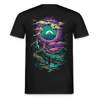 Fantaisie Magie Mystique - T-shirt homme - noir - Dos - AI Model Male 178 light (178cm)