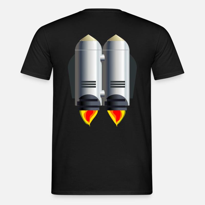 Jetpack Rocket Man - Männer T-Shirt - Schwarz